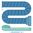 Ikona: Délka spirálové hadice